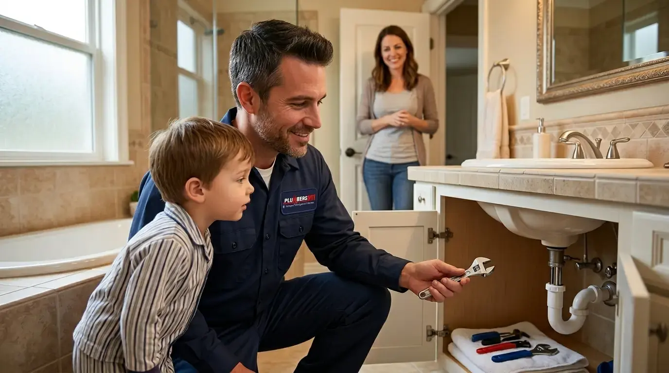 Licensed plumber at work in Antioch, IL